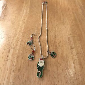 Flip Flop Santa Necklace Christmas Presents Set